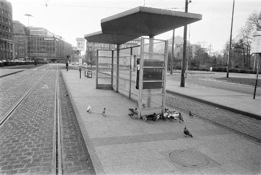 Former tramway stop Jan-Wellem-Platz in Düsseldorf