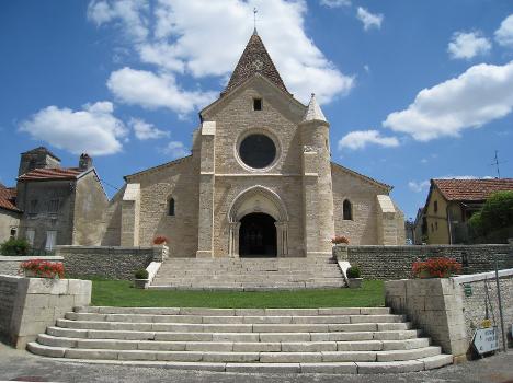 L'église de Saint-Seine sur Vingeanne, Côte d'Or, Bourgogne