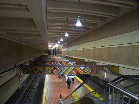 Lexington Market Station, Baltimore, panorama from the top