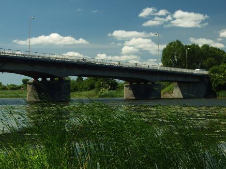 Road bridge over Nogat in Malbork, Pomorskie voivodship, Poland