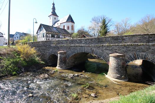 Mühlbachbrücke in Marienfels, Rhein-Lahn-Kreis, Rheinland-Pfalz