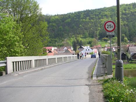 Zbečno, the Czech Republic. Bridge over Berounka