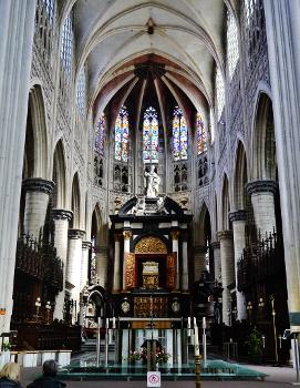Choir of the Cathedral St. Rombout, Mechelen, Province of Antwerp, Flanders, Belgium