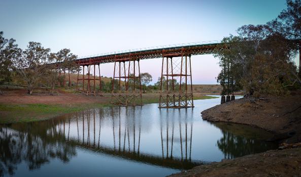 Railway viaduct over Melton Reservoir