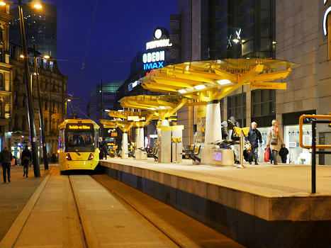 Metrolink Stop at Exchange Square 