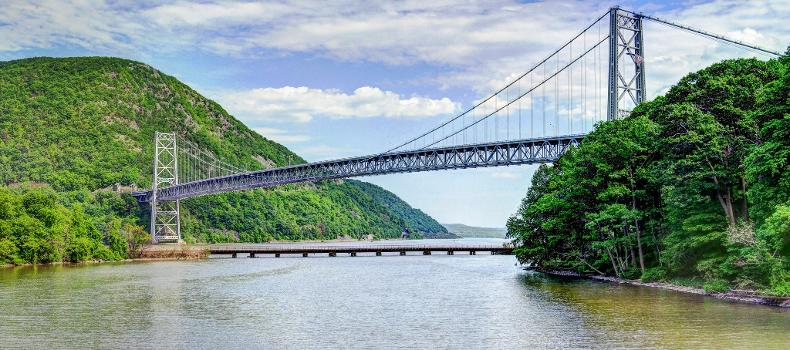 Bear Mountain Bridge, US 6/202 Between Orange and Westchester Coubties, over New York's Hudson River