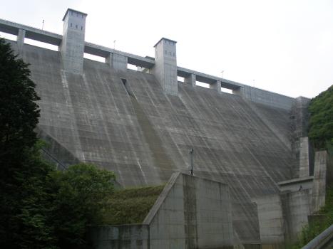 Mimurogawa Dam on the Mimuro river (tributary of Takahashi river), Niimi, Okayama.