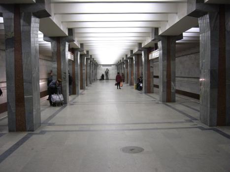 Metro station Proletarskaya in Minsk, Belarus