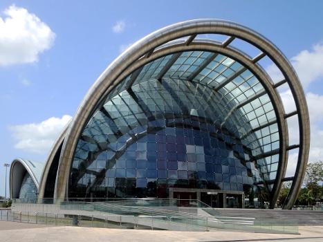 National Academy for the Performing Arts Centre : In 2009 the National Academy for the Performing Arts Centre was erected between the National Museum and Queen's Park Savannah in Port of Spain, Trinidad. The country has oil revenues to burn.