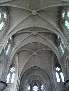 Le plafond de l'église Notre-Dame, Nérac, Lot-et-Garonne, France