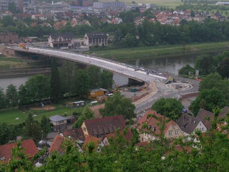 New bridge over the river Main at Klingenberg am Main