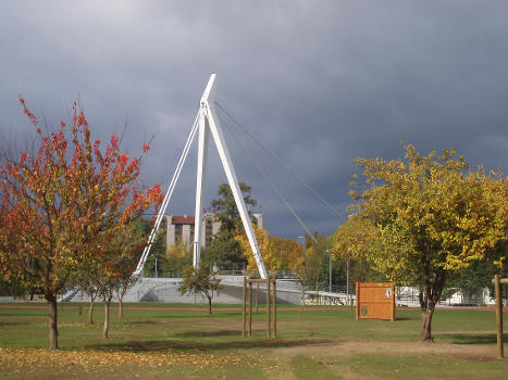 New pedestrian bridge in Chaves, Portugal