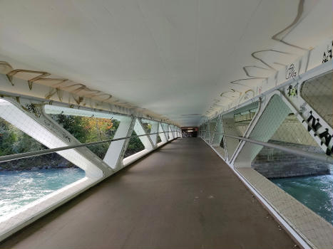 Fußgänger- und Fahrradbrücke der Grenobler Brücke, Innsbruck