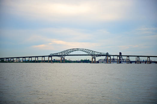 Newark Bay Bridge as viewed from the Bayonne County Park