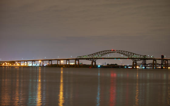 Newark Bay Bridge as viewed from Bayonne