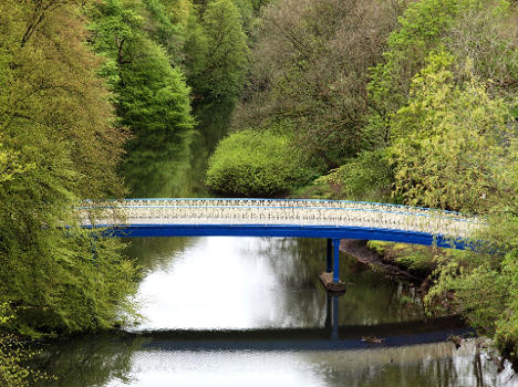 Newly painted bridge 