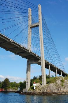 Nordhordland Bridge in Hordaland, Norway.