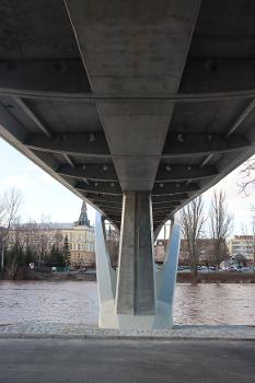 New Elbe footbridge in Nymburk