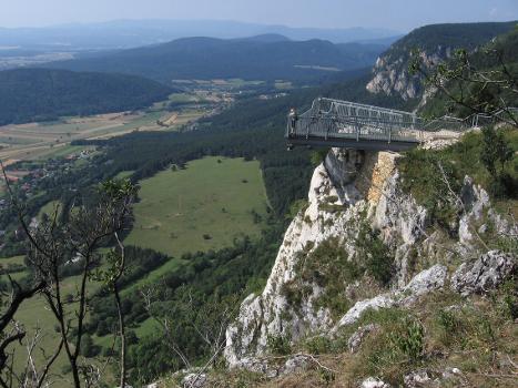 The Skywalk, an observation platform on the Hohe Wand mountain in Lower Austria