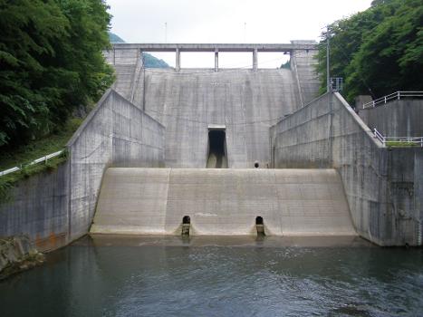 Osa Dam on the Osakabe river (tributary of Takahashi river), Niimi, Okayama.