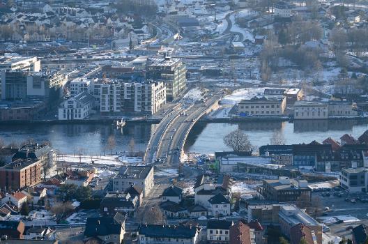 Upper Sound bridge in Drammen, seen from the north