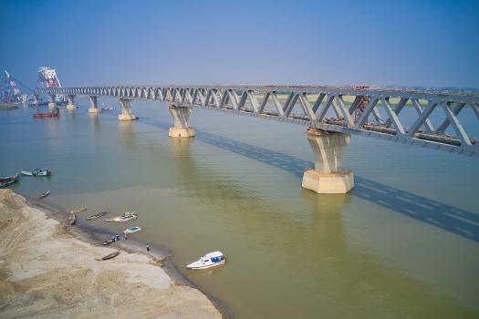 Padma Bridge, during construction period