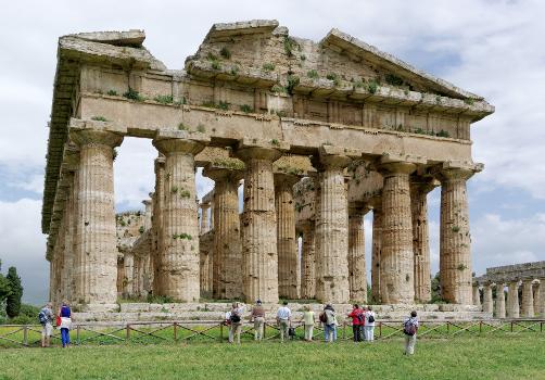 Italien, Paestum, Hera Tempel II (auch Poseidon Tempel genannt