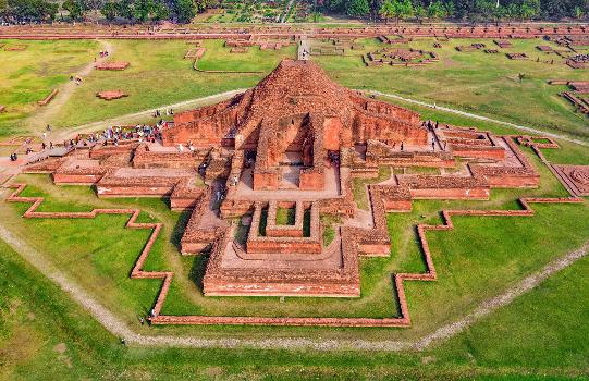 Somapura Mahavihara : It is among the best known Buddhist viharas in the Indian Subcontinent and is one of the most important archaeological sites in Bangladesh.