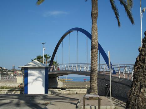 Los Jabegotes footbridge, Málaga, Spain.