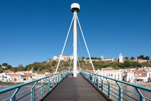 Pedestrian bridge over Sado river, Alcácer do Sal, Portugal