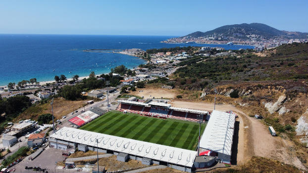 Stadium François-Coty, Ajaccio, Corsica 2021.