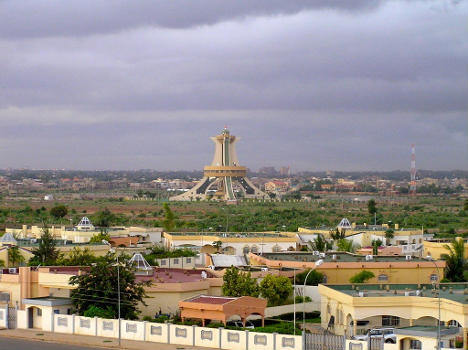 Place Memorial auz Heros Nationaux monument in Burkina Faso.