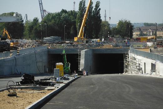 Gdańsk - construction site of the tunnel under the Martwa Wisła