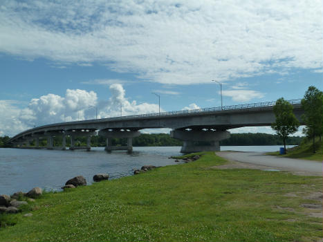 Pont du Long-Sault from Chenail Island over the Ottawa River