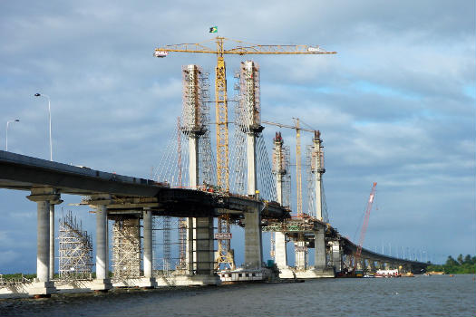 João Alves bridge under construction, Aracaju, Sergipe, Brazil.