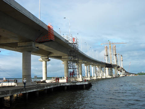 João Alves bridge under construction, Aracaju, Sergipe, Brazil.