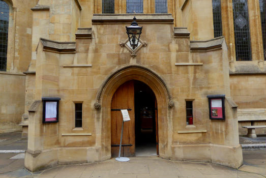 The porch at Temple Church, London.