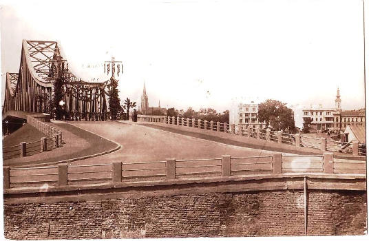 Petrovaradin entrance to Prince Tomislav Bridge.