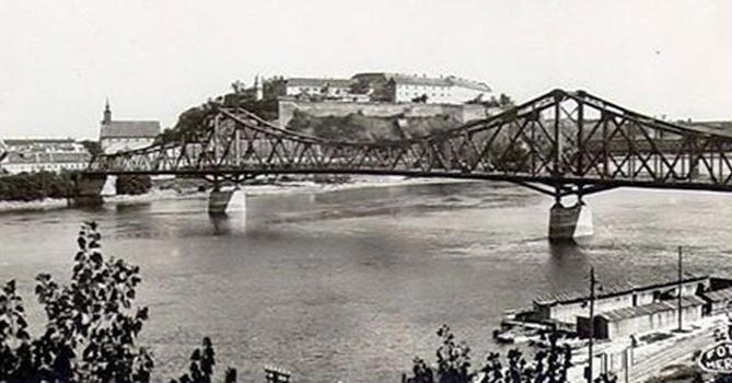 Prince Tomislav Bridge in Novi Sad.