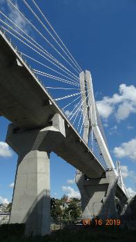 Metrobrücke über den Rio Ozama