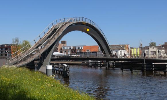 Purmerend, bridge (the Melkwegbrug) for bicycles and pedestrians