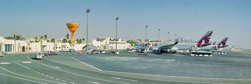 Ansicht Aussenbereich Flughafen Doha