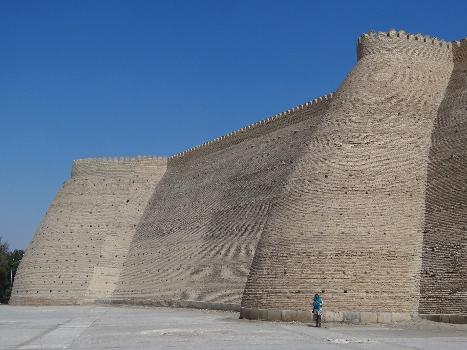 Restored Walls of Ark (Original Settled Area), Bukhara, Uzbekistan