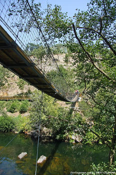 Ponte suspensa dos Passadiços do Paiva