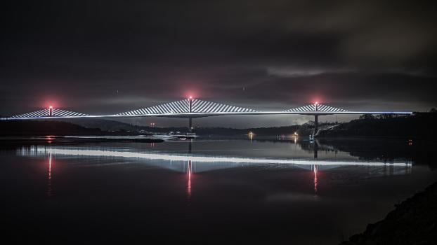 Rose Fitzgerald Kennedy Bridge (night view)