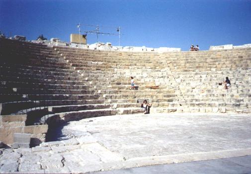Theater of Salamis in the ancient city of Cyprus.