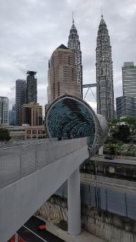 Saloma Link Bridge in Kuala Lumpur, Malaysia