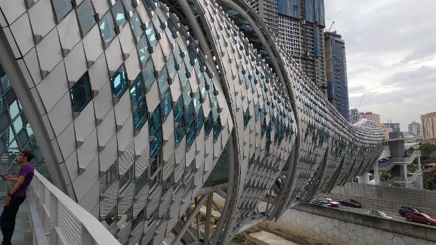 Saloma Link Bridge in Kuala Lumpur, Malaysia