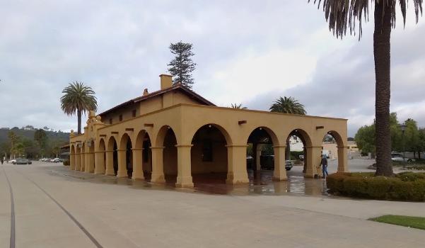 Santa Barbara Railway Station, State Street, Santa Barbara, California, Apr. 2014