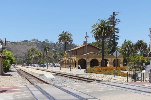 La gare de Santa Barbara (Californie) le 19 juin 2022.